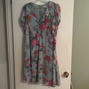 Calvin Klein spring flower dress size 16W